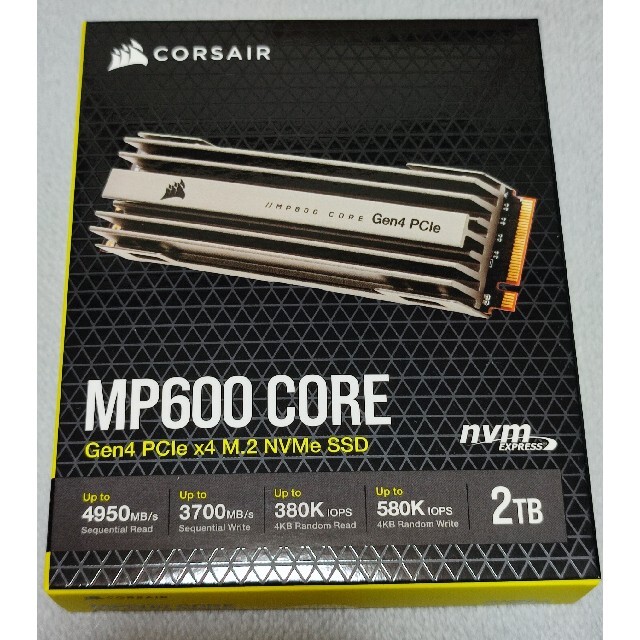 新品未開封 M.2 SSD CORSAIR MP600 CORE  2TB