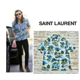 確実正規品 saint laurent 16ss アロハシャツ