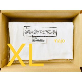 シュプリーム(Supreme)のSupreme Kaws Chalk Logo Tee XL White(Tシャツ/カットソー(半袖/袖なし))