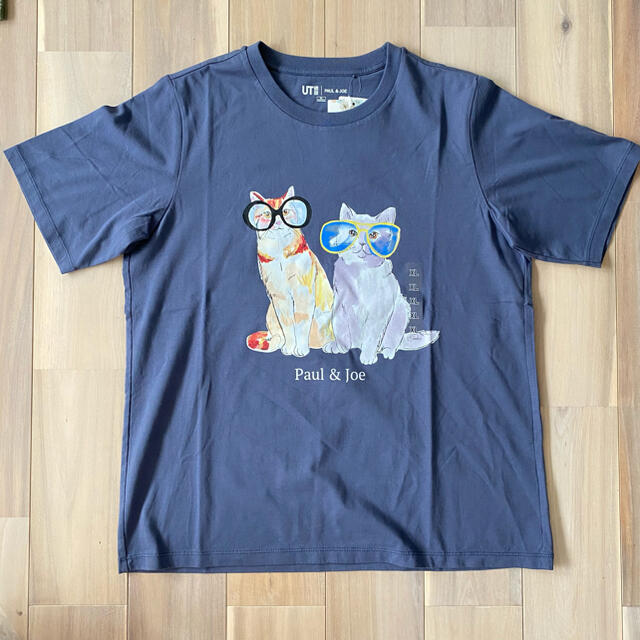 PAUL & JOE(ポールアンドジョー)のXLサイズ  paul&joe×UNIQLO  CAT Tシャツ レディースのトップス(Tシャツ(半袖/袖なし))の商品写真