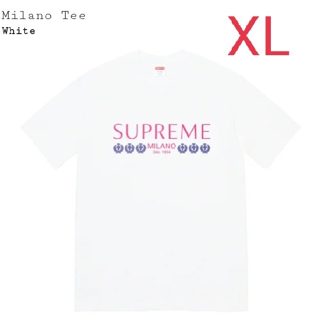 メンズSupreme　Milano Tee  白　XL
