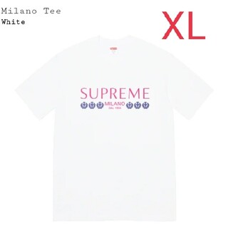 Mサイズ Supreme 2021SS Milano Tee WHITE　白