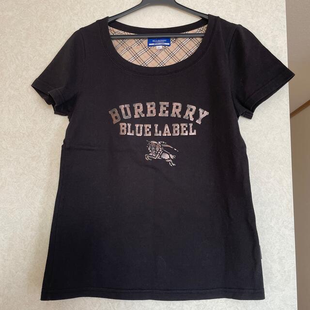 BURBERRY BLUE LABEL(バーバリーブルーレーベル)のバーバリーブルーレーベル　ロゴ　Ｔシャツ　ホースマーク レディースのトップス(Tシャツ(半袖/袖なし))の商品写真