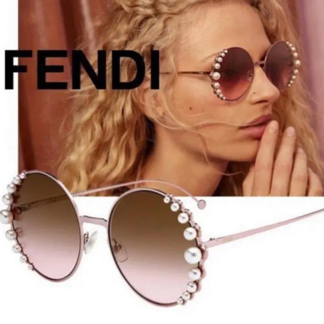 FENDI(フェンディ)のfendi♡メタリックピンクサングラス レディースのファッション小物(サングラス/メガネ)の商品写真
