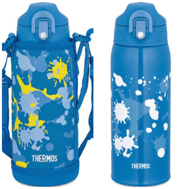 THERMOS(サーモス)のサーモス スポーツタイプ 水筒 ブルーペイント 2way 0.8リットル 新品 キッズ/ベビー/マタニティの授乳/お食事用品(水筒)の商品写真