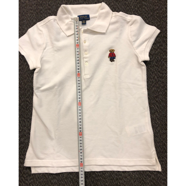 POLO RALPH LAUREN(ポロラルフローレン)のラルフローレン ポロシャツ 白 150 160 S 白シャツ 夏制服 キッズ/ベビー/マタニティのキッズ服女の子用(90cm~)(Tシャツ/カットソー)の商品写真