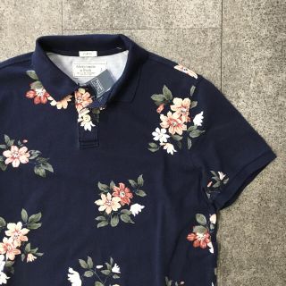 アバクロンビーアンドフィッチ(Abercrombie&Fitch)の新品タグ付きアバクロポロシャツフローラルプリント(ポロシャツ)