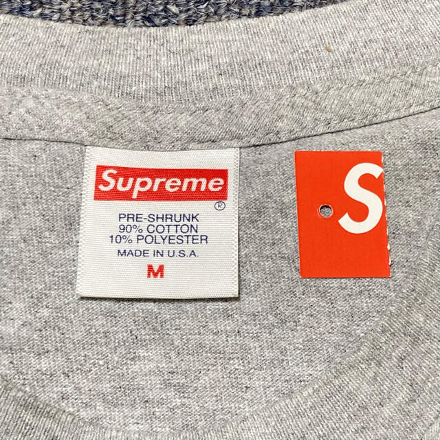 19AW Supreme Bandana Box Logo Tee Grey M