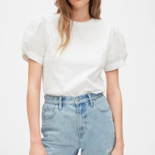 ギャップ(GAP)のGAP パフスリーブTシャツ S(Tシャツ/カットソー(半袖/袖なし))