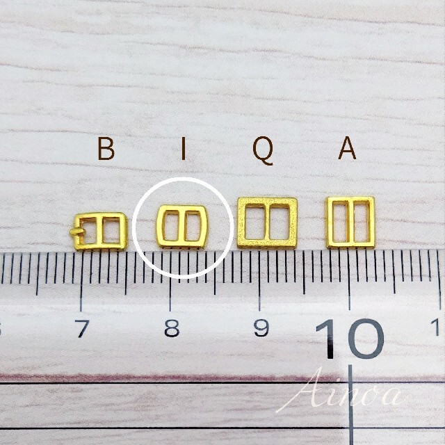 角バックルI 内径3mm 12個 ハンドメイドの素材/材料(各種パーツ)の商品写真