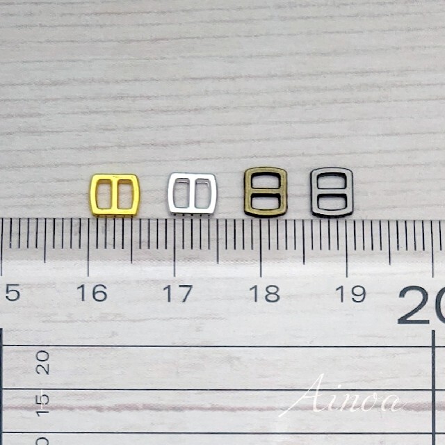 角バックルI 内径3mm 12個 ハンドメイドの素材/材料(各種パーツ)の商品写真