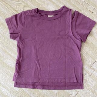 プティマイン(petit main)のpetit main プティマイン ショルダースリット半袖Tシャツ 80cm(Ｔシャツ)