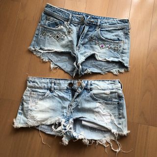 ベルシュカ(Bershka)のデニムショートパンツ　2点まとめ売り(ショートパンツ)