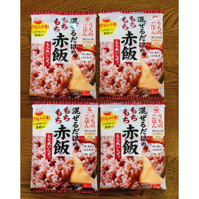 キッコーマン(キッコーマン)のうちのごはん もちもち赤飯 4袋 食品/飲料/酒の食品(調味料)の商品写真