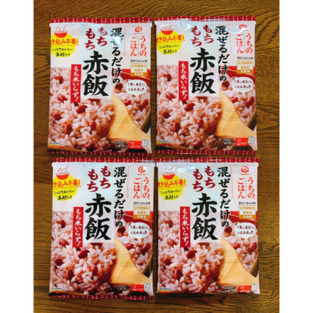 キッコーマン(キッコーマン)のうちのごはん もちもち赤飯 4袋  食品/飲料/酒の食品(調味料)の商品写真