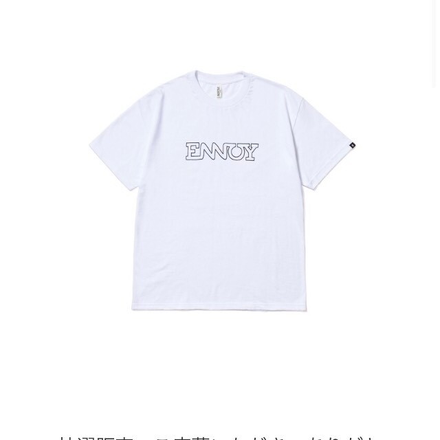 メンズEnnoy エンノイ　Tシャツ　白　Lサイズ