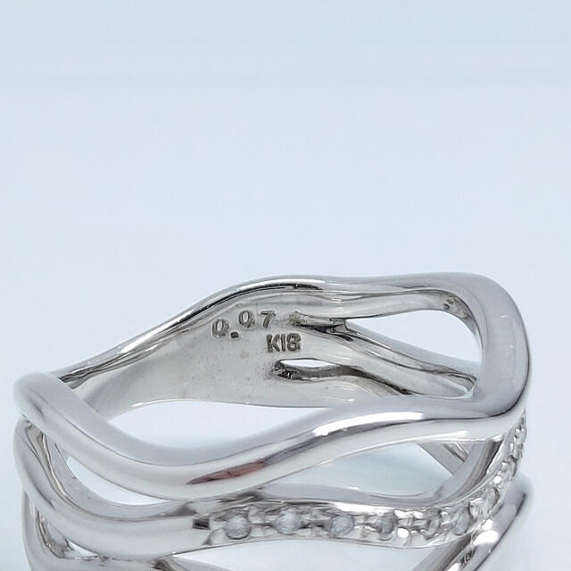 ※お値下げ不可　K18 ダイヤ　リング　神楽坂宝石 レディースのアクセサリー(リング(指輪))の商品写真
