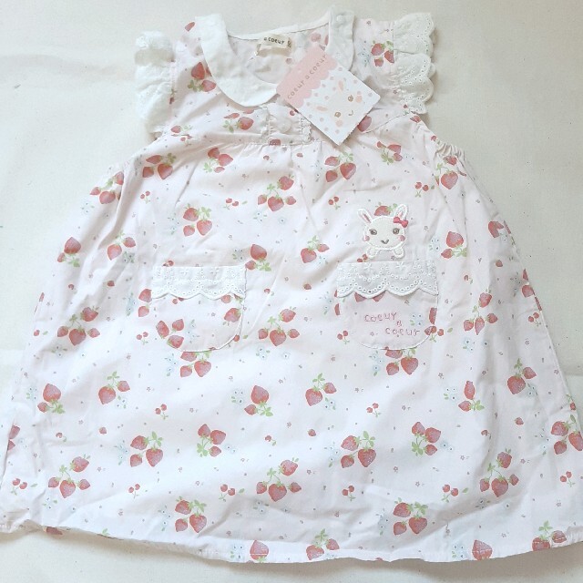 coeur a coeur(クーラクール)のクーラクール　coeur a coeur ワンピース　90　キムラタン キッズ/ベビー/マタニティのキッズ服女の子用(90cm~)(ワンピース)の商品写真