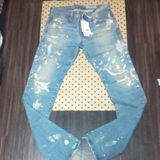 新品Ag Jeans ダメージペイントリペア加工デニム