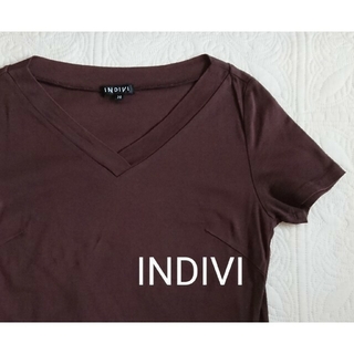 インディヴィ(INDIVI)のINDIVIインディヴィ レディースカットソー Tシャツ  38(カットソー(半袖/袖なし))