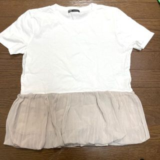 ザラ(ZARA)のZARA  裾バルーン　tシャシャツ(Tシャツ(半袖/袖なし))