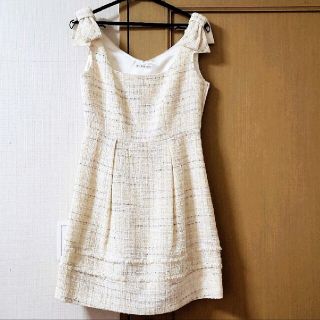 ウィルセレクション(WILLSELECTION)のウィルセレクション ワンピース 肩リボン 背中ボタン WILLSELECTION(ひざ丈ワンピース)