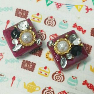 ハンドメイド タイルピアス(ピアス)