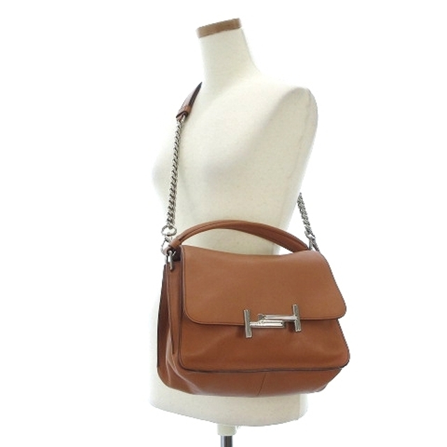 TOD'S - トッズ TOD'S ダブルT 2WAY チェーン ハンド ショルダーバッグ