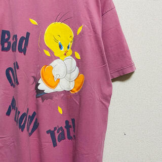 ディズニー(Disney)の激レア　90年代ビンテージ　98年コピーライト　トゥイーティー　Tシャツ(Tシャツ/カットソー(半袖/袖なし))