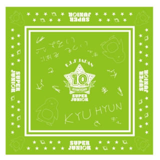 スーパージュニア(SUPER JUNIOR)のELF-JAPAN  10th Blue paty  キュヒョン バンダナ(アイドルグッズ)