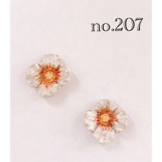 no.207  flower pottery pierce(ピアス)