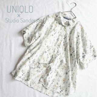 ユニクロ(UNIQLO)のユニクロ スタジオサンダーソン コラボ ボタニカル ブラウス M(シャツ/ブラウス(半袖/袖なし))