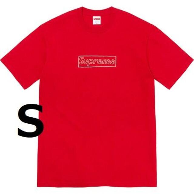 21SS Supreme KAWS Chalk Logo Tee Black L