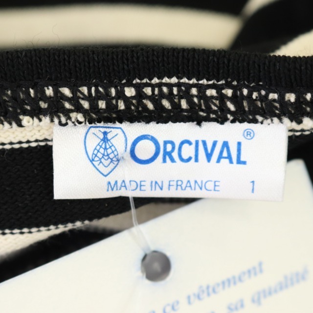 ORCIVAL(オーシバル)のオーチバル オーシバル ワンピース ひざ丈 半袖 ボーダー プルオーバー 1 白 レディースのワンピース(ひざ丈ワンピース)の商品写真