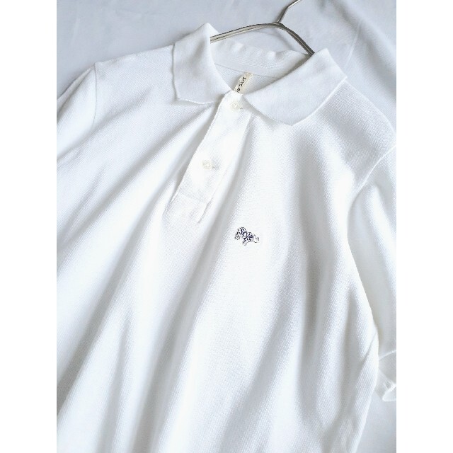 Scye(サイ)のサイベーシックス 鹿の子 ポロシャツ ホワイト 38 レディースのトップス(ポロシャツ)の商品写真