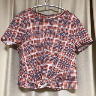 エイチアンドエム(H&M)のH&M チェックTシャツ(Tシャツ(半袖/袖なし))