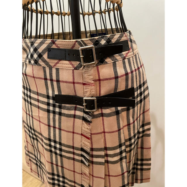 BURBERRY BLUE LABEL プリーツスカート チェック 36 新品-