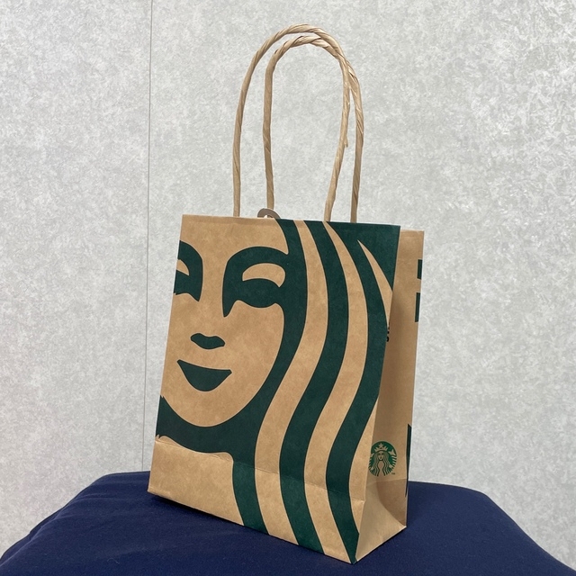 Starbucks Coffee(スターバックスコーヒー)の❏新品❏スタバ ショップ袋 (ミニサイズ）オマケのメッセージタグも一緒に♪ ハンドメイドの生活雑貨(その他)の商品写真