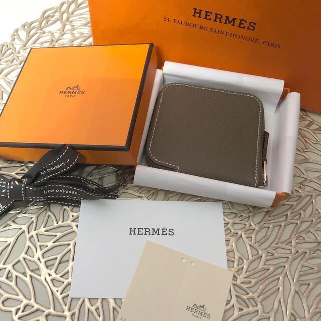 ファッション小物エルメス　HERMES  シルクイン コンパクト　ミニ財布