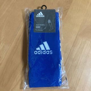 アディダス(adidas)の新品　adidas サッカーソックス　25-27㎝　ブルー　NO.FJ7524(その他)