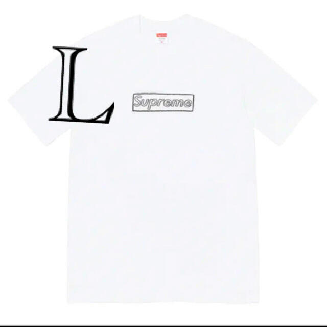 Supreme KAWS Chalk Logo Tee シュプリーム カウズ 白