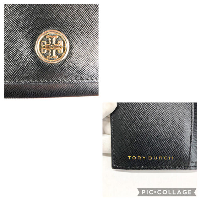 ⭐️美品⭐️ トリーバーチ財布　TORYBURCH三つ折り財布　レザー　ブラック メンズのファッション小物(折り財布)の商品写真