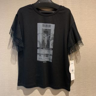 グレースコンチネンタル(GRACE CONTINENTAL)の新品☆新作☆グレースコンチネンタル☆ドットチュールTシャツ(Tシャツ(半袖/袖なし))