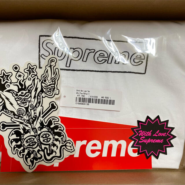 Supreme KAWS Chalk Logo Tee(White)
