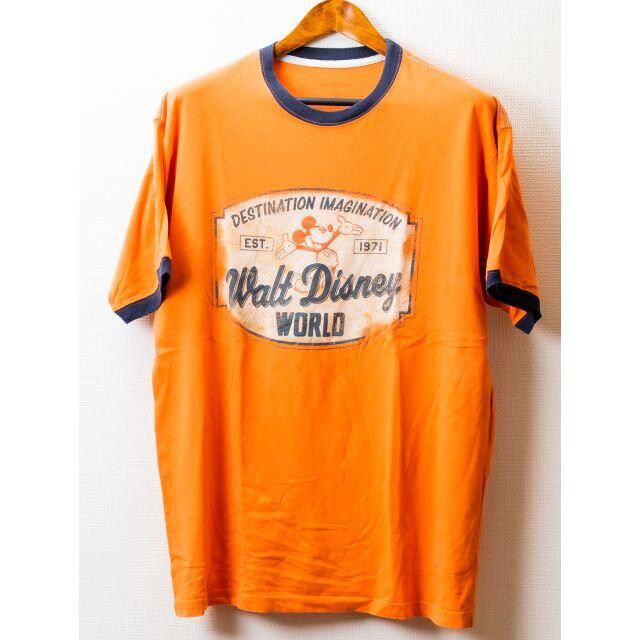 Disney(ディズニー)のWalt　Disney　WORLD オレンジ　Tシャツ メンズのトップス(Tシャツ/カットソー(半袖/袖なし))の商品写真