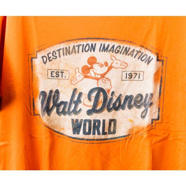 Disney(ディズニー)のWalt　Disney　WORLD オレンジ　Tシャツ メンズのトップス(Tシャツ/カットソー(半袖/袖なし))の商品写真