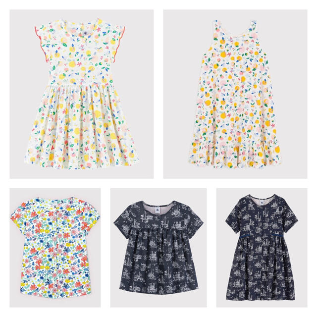 PETIT BATEAU(プチバトー)のミモザ様専用 キッズ/ベビー/マタニティのキッズ服女の子用(90cm~)(ワンピース)の商品写真