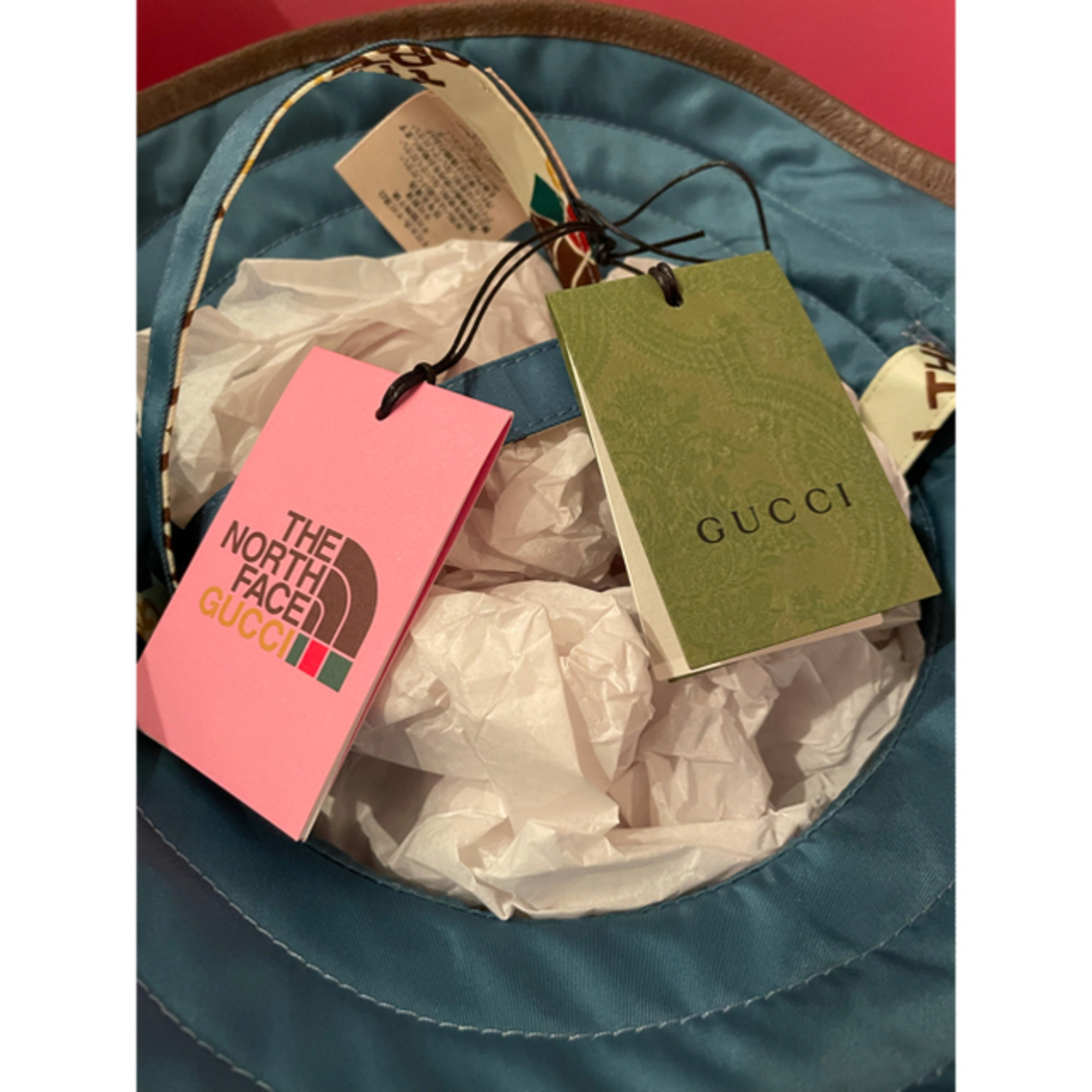 GUCCI x THE NORTH FACE セルフタイ ナイロンハット 関送無料 GUCCI x THE NORTH FACE セルフタイ ナイロンハット 関送無料