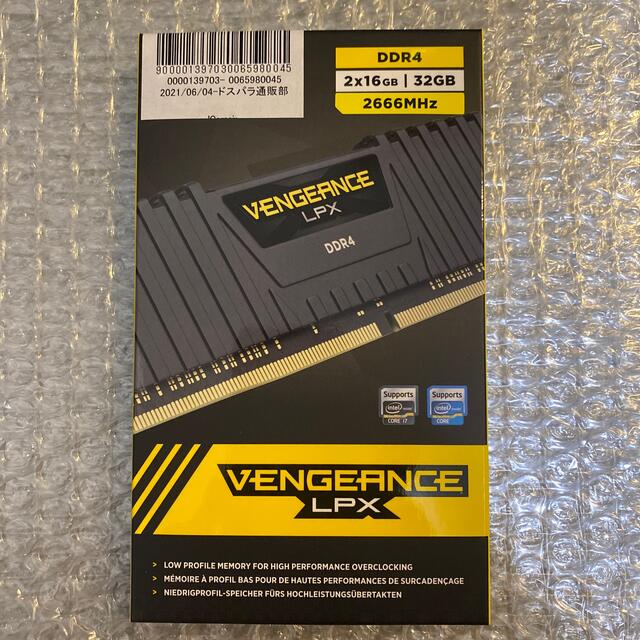 Corsair DDR4 PC4-21300 16GB 2枚組 新品PCパーツ