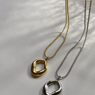 ビューティアンドユースユナイテッドアローズ(BEAUTY&YOUTH UNITED ARROWS)のOval motif gold necklace No.627(ネックレス)